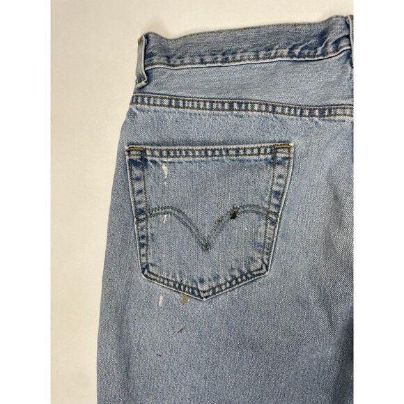 VINTAGE Levi's 550 Relaxed Fit Denim Jeans Men Size 35 X 28 Blue Tag Size 36x29 - Picture 6 of 13